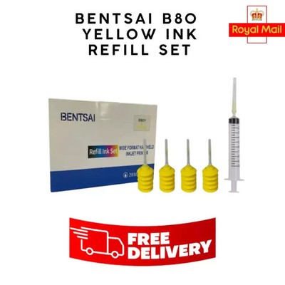 BENTSAI gelbe Tintenmine 4er-Pack für B80 Handdrucker - kostenloser Versand