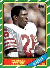 1986 Topps #158 Wendell Tyler