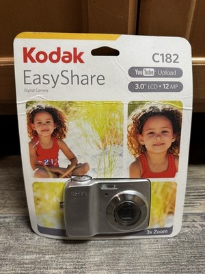 NEW Kodak Easyshare C182 Silver 3'' LCD 12 MP Optical Zoom Compact Digital Camera