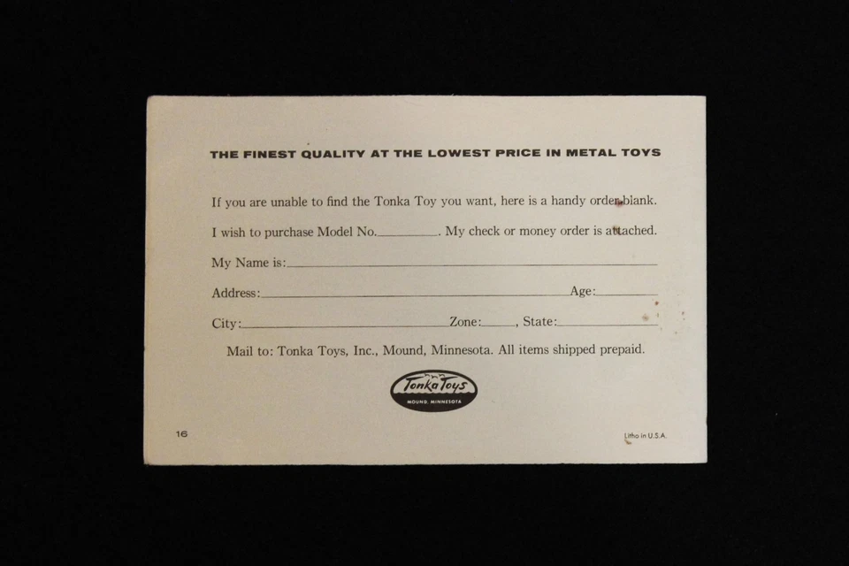 Raro libro Tonka Look 1959 - Catálogo original de 16 páginas en estado casi nuevo Foto 4 de 4