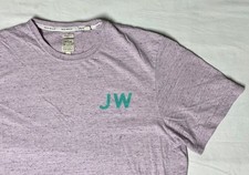 Jack Wills Classic Fit T-Shirt J GBR W Pink Purple Large Speckled