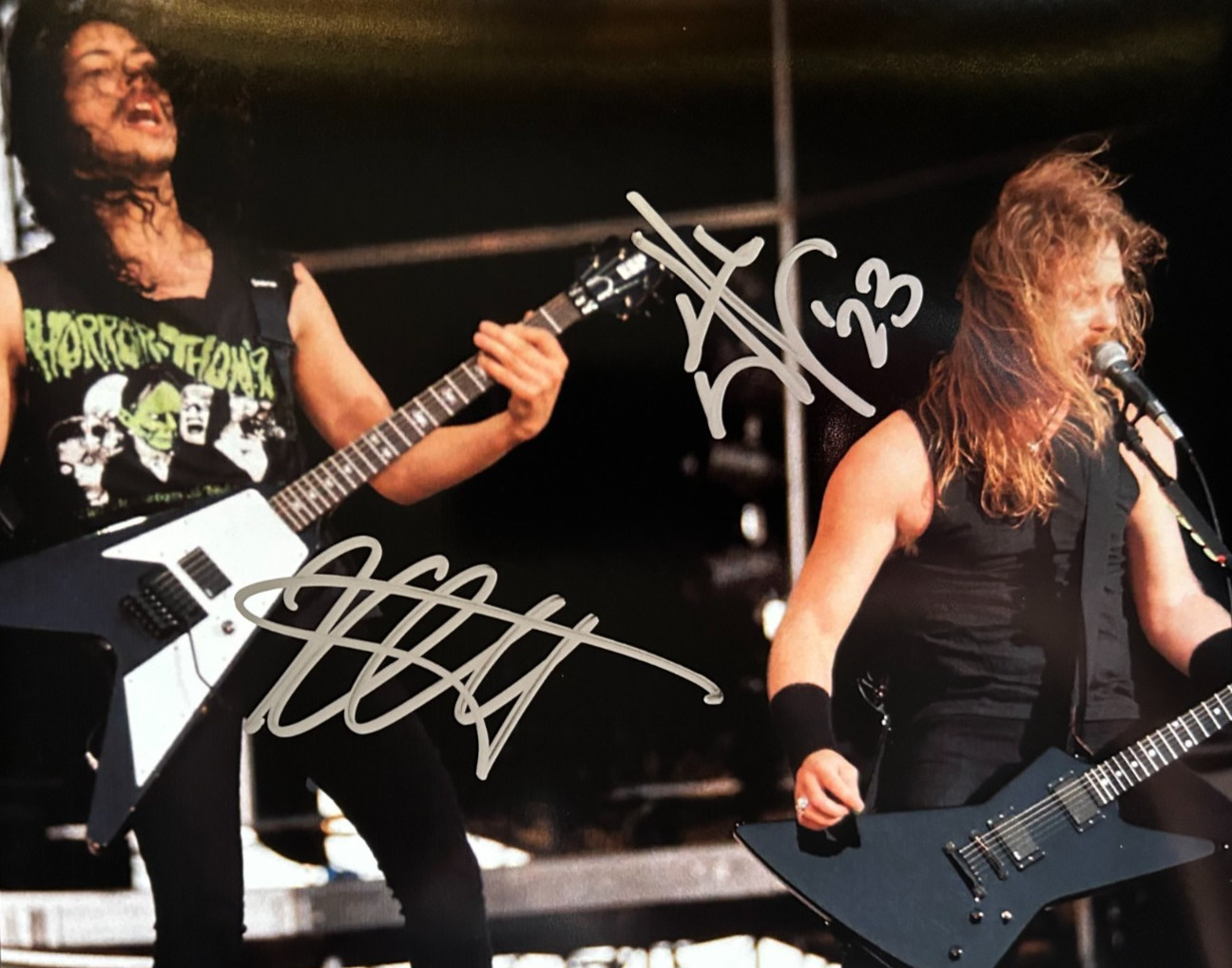 METALLICA Signed (JAMES HETFIELD) 8x10" Authentic Autograph with COA