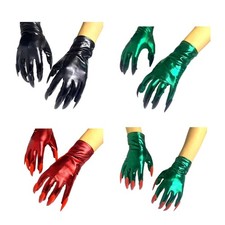 1pair Long Nails Gloves Elegant Evening Operas Gloves Women Halloween Gloves