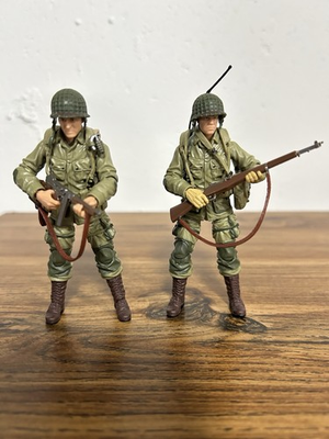 #ad Marauder Task Force US Paratrooper HQ Company Lot 3.75 Inch 1:18 Custom WWII $64.99