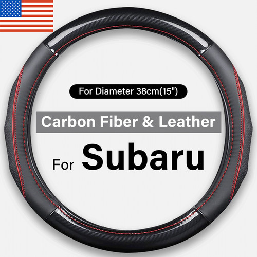 Sport Carbon Fiber Car Steering Wheel Cover for Subaru Legacy Outback Forester