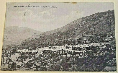 1937 alte Postkarte SAN VINCENZO VALLE ROVERETO SUPERIOR - ADLER