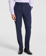 Calvin Klein Mens Slim fit Dress Pants 40 / 32 Navy Blue Solid Stretch