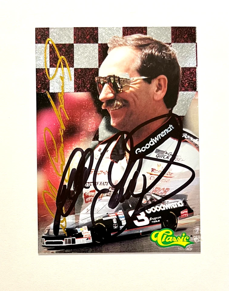 Dale Earnhardt NASCAR 1995 Classic Finish Line #RP1 Autographed Signed - Image 3 of 4