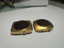 TWO (2) RED LCD MEN'S DIGITAL WATCHES 37mm MERCURY TIME FOR PARTS OR REPAIR