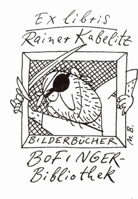 Exlibris - MANFRED BOFINGER - For Rainer Kabelitz - SET OF 8 - Library and Books
