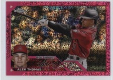 2023 Topps Chrome Magenta Speckle Refractor /350 Alek Thomas #186 5h0