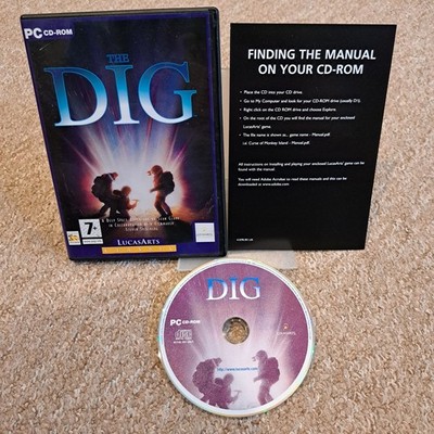 The Dig LucasArts Classic PC CD-ROM Videospiel Point Click Adventure N Neuwertig