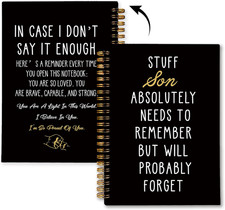 Dear Son Journal, Mom and Son Journal, Father Son Journal, Funny Son Spiral Note