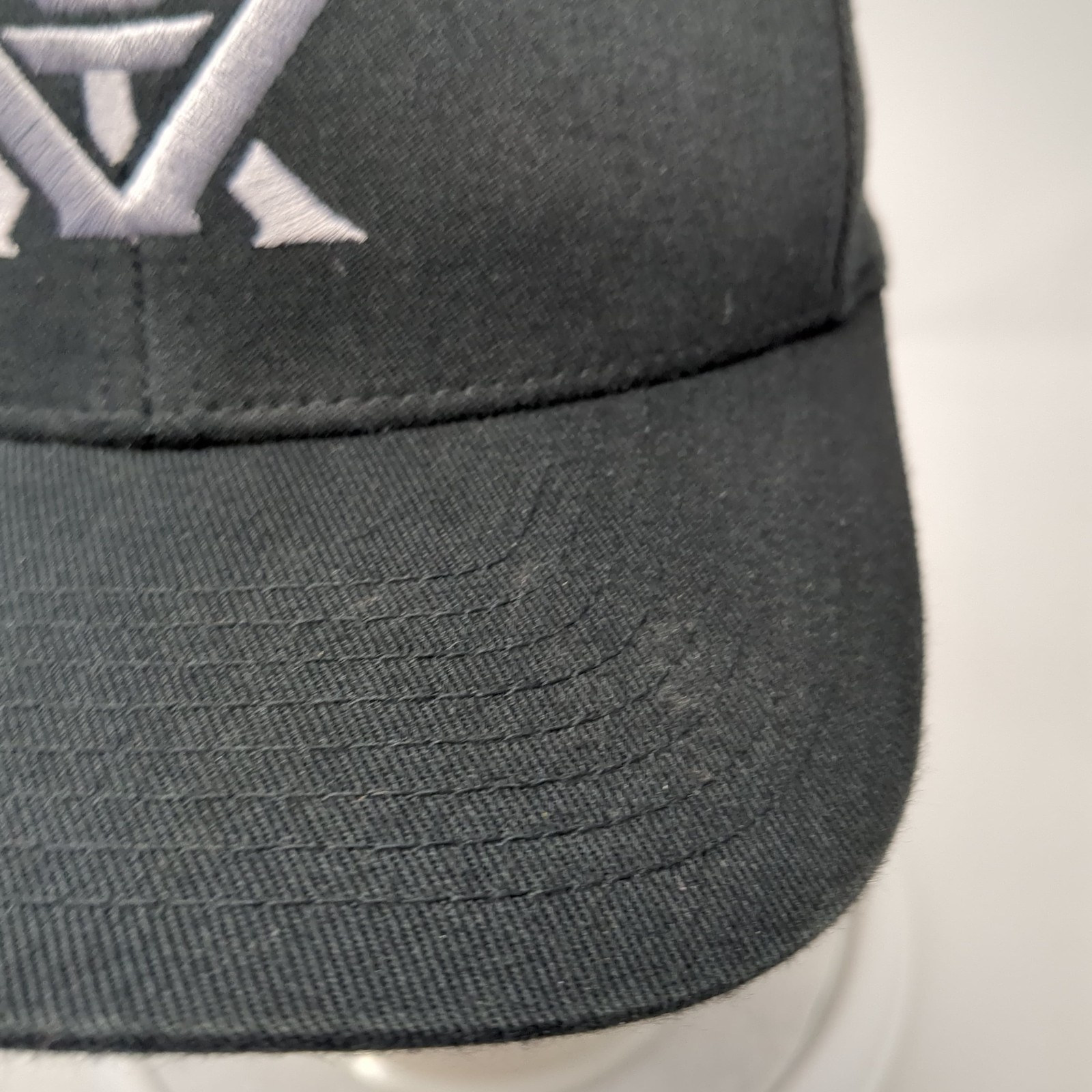 Vortex Fitted Baseball Cap Black M Embroidered Ve… - image 3