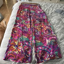 Lilly Pulitzer Cambridge Palazzo Sea Be Seen Wide Leg Pants Size M