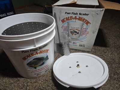 Scale-a-matic Panfish Fish crappie Bucket Drill Scaler