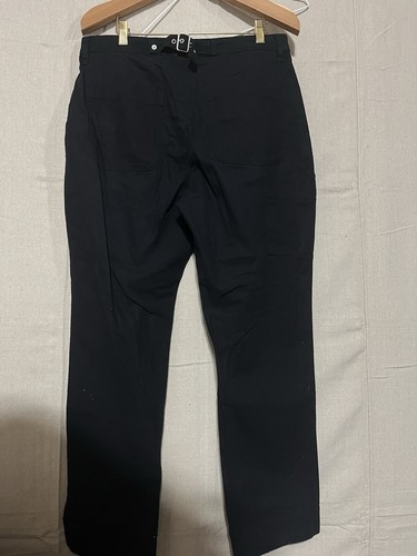 NWT Old Navy Women’s High-Waisted Straight Canvas Workwear Pants Black Size 12 - Picture 2 of 6
