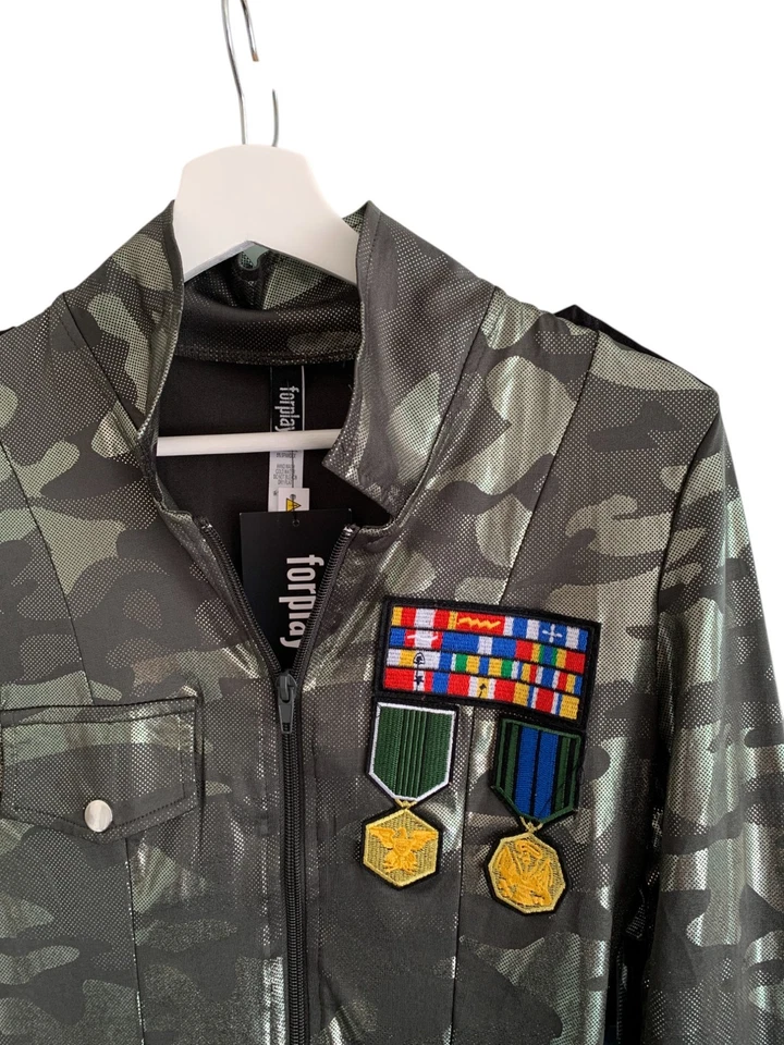 Sexy Disfraz Militar Cadete Ejército Forplay Camuflaje Nuevo con Etiquetas Talla S/M Para Mujer Foto 4 de 4