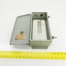 Hoffman A-12064CH 12" x 6" x 4" Electrical Enclosure W/Back Plate & Hinged Door