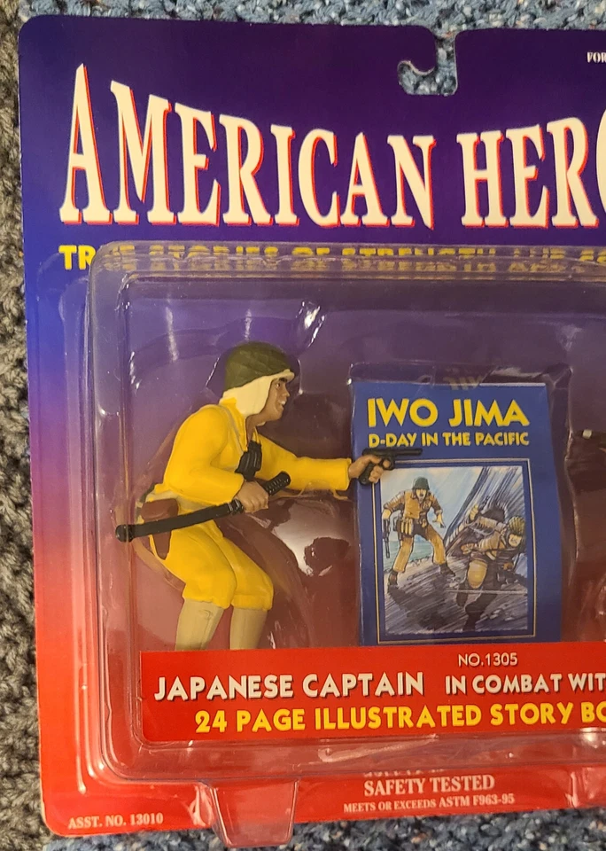 American Heroes US Marine / Japanese Captain Figures Iwo Jima D-Day Pacific New - Image 3 of 4