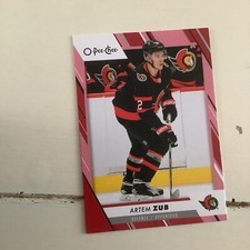 2023-24 O-Pee-Chee #346 Artem Zub Ottawa Senators Red
