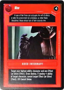 1x  Alter DS (Dark Side) - Foil Light Play Tournament Foils