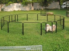 Puppy Pet Playpen 8 Panel Indoor Outdoor Metal Protable Dog Fence Kennel Cage