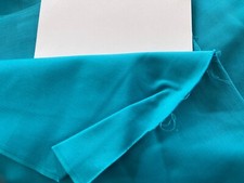 Turquoise 100 cotton twill piece fabric pristine 31" by 44" quality