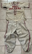 WELL DRILLERS 6 Texas Industrial Negro League Semi-Pro Wool Rare Uniform Jersey