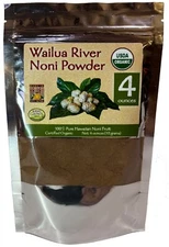 100% PURE HAWAIIAN WAILUA RIVER NONI POWDER: Four Ounces.