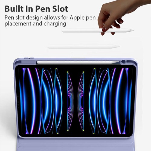 360 Rotate Leather Stand Case Cover For iPad 7/8/9th 10th Gen Air 4 5 6 Pro 11 - Picture 10 of 29