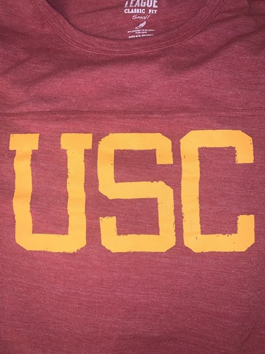 Red USC TROJANS Short Sleeve Graphic T Shirt ~ Womens Small S - Picture 6 of 6