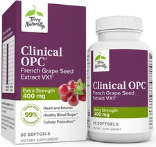 Terry Naturally Clinical OPC Extra Strength Softgels, French Grape Seed Extract