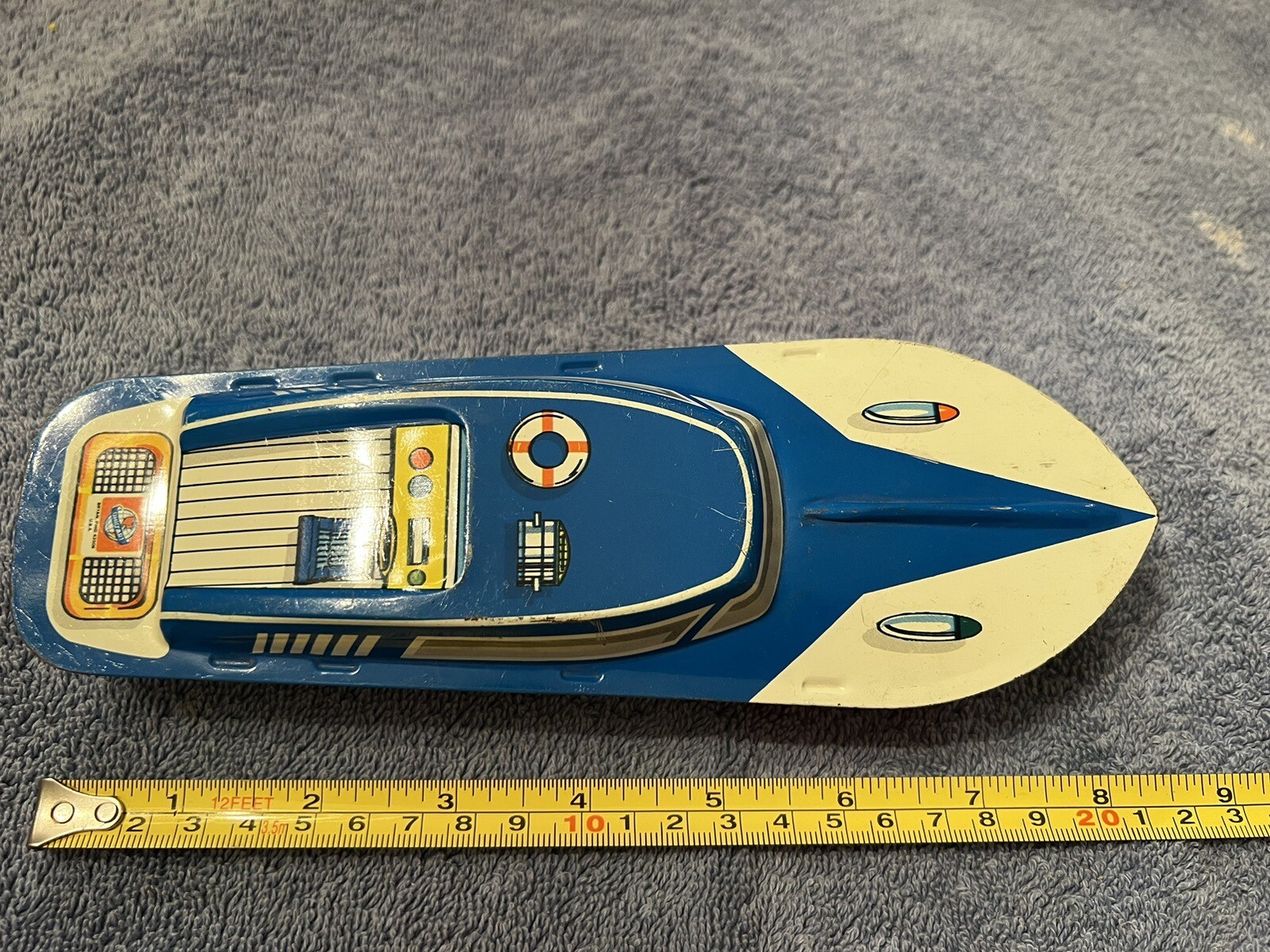 Vintage 60’s Ohio Art Tin Toy Coast Guard Speed Boat Made In USA eBay