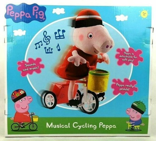 peppa pig cycling plush toy
