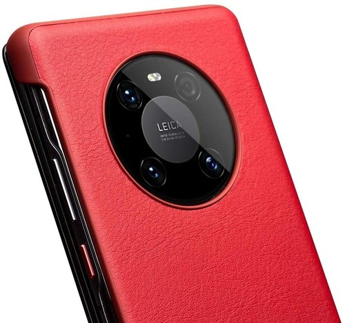 Huawei Mate 40/40 Pro+custodia in vera pelle guaina flip ultrasottile apertura finestra - Foto 13 di 28