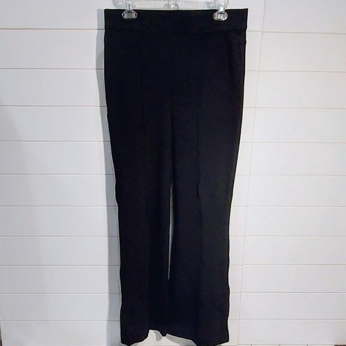 NYDJ Women's Medium Sculpt-Her Flare Pull On Pants Black Compression Ponte