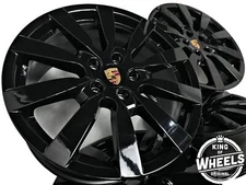 GENUINE PORSCHE 20 INCH CAYENNE 958 SPORT WHEELS RIMS 7P5601025B 92A BLACK BLACK