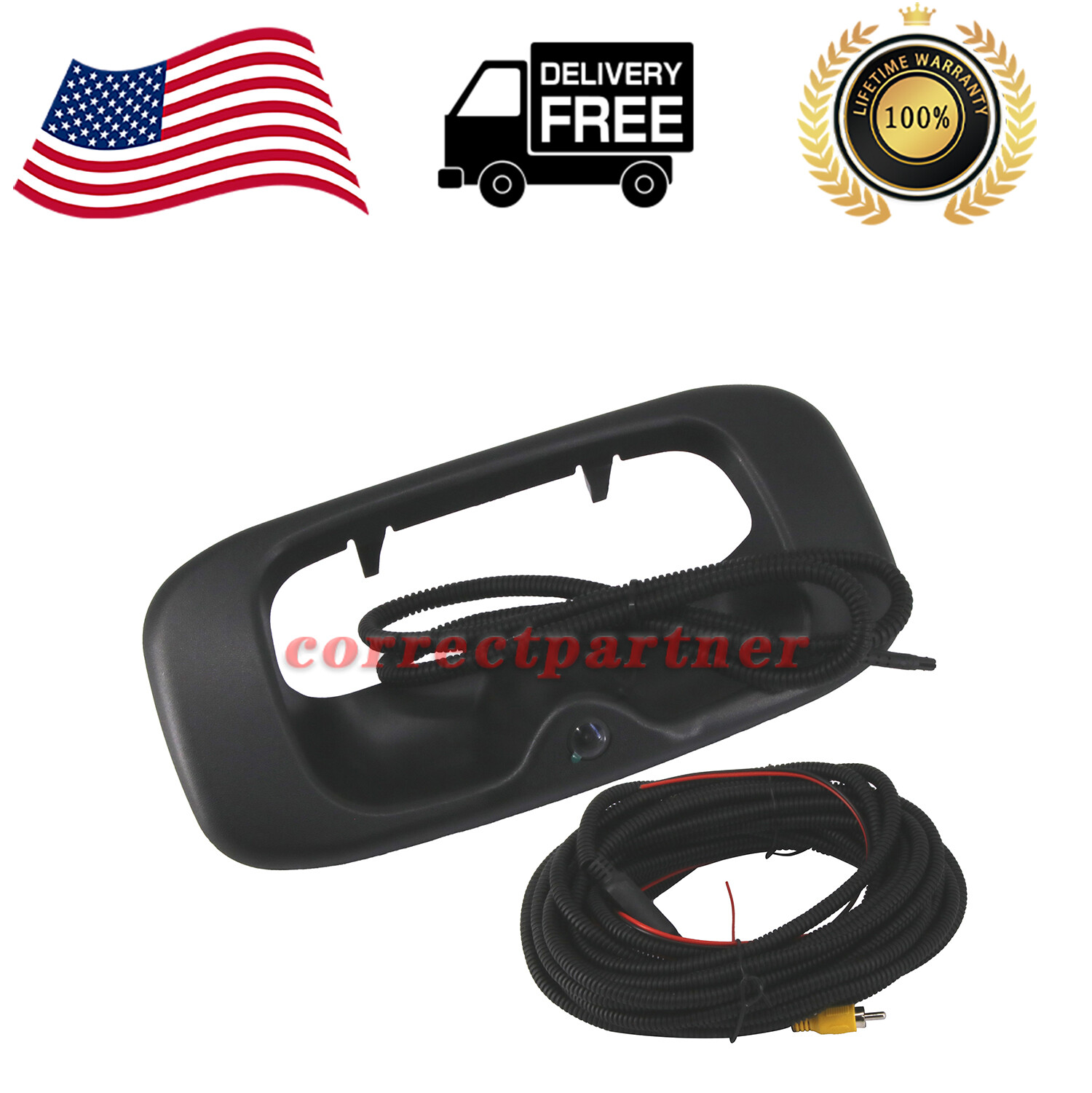 Tailgate Handle Backup Camera w/cable for 1999-2007 Chevy Silverado GMC Sierra