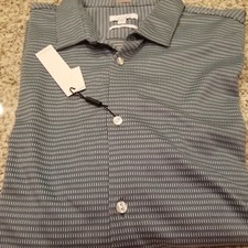 NEW Men's Calvin Klein XXL Long Sleeve Provincial Blue Plaid Slim Fit 0019