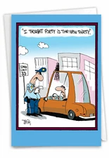 Funny 40th Milestone Birthday Greeting Card w/Envelope - Bday 40 Is New 30