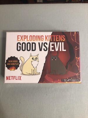 Exploding Kittens: Good vs Evil Card Games Ages 7+ New Sealed Netflix 2-5 Player