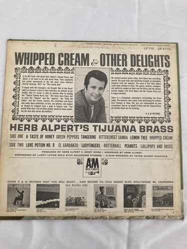HERB ALBERT & THE TIJUANA BRASS Whipped Cream & Other Delights CASINO ROYALE LP - Picture 5 of 11