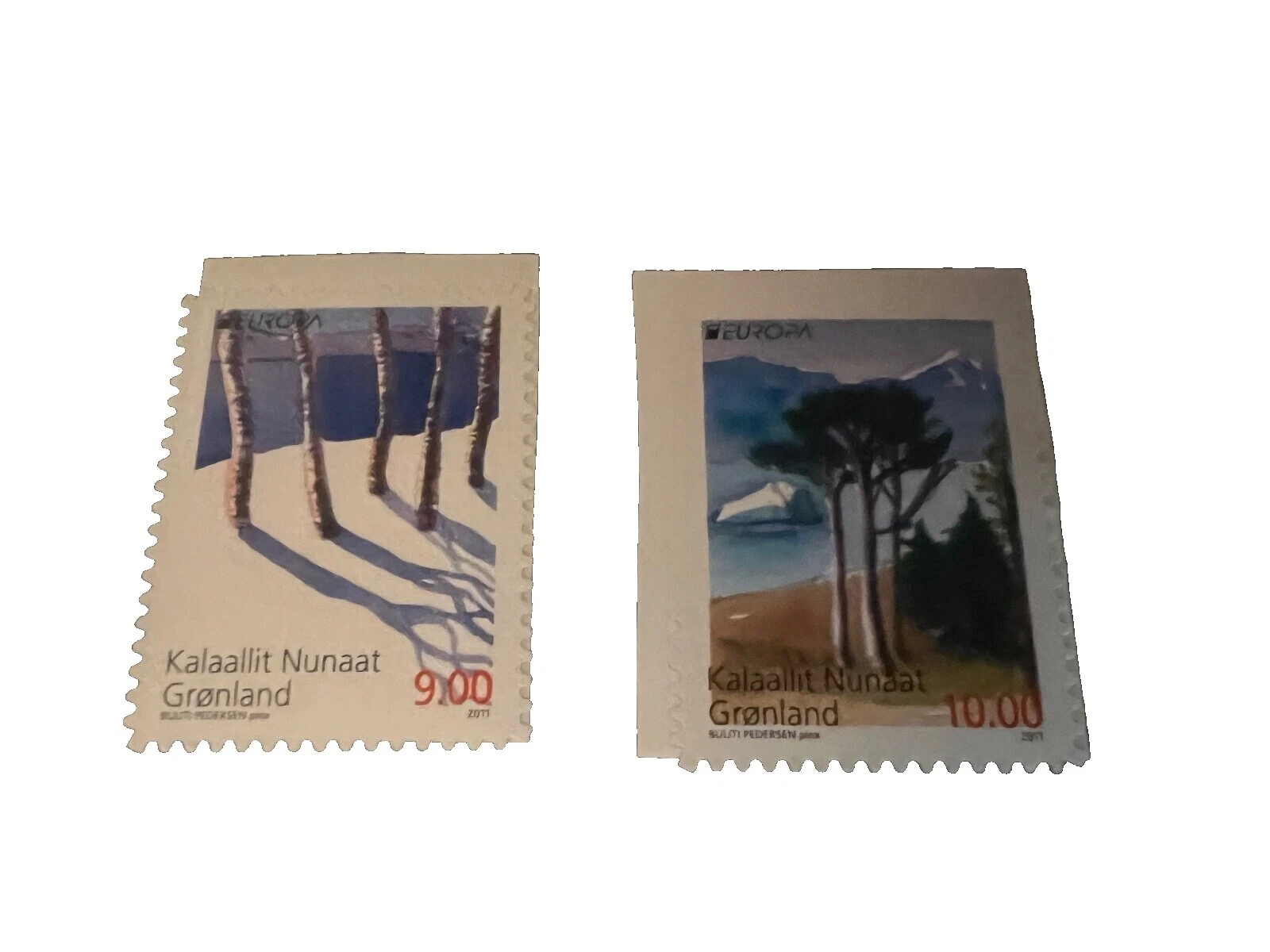 Mint Never Hinged/MNH Trees Greenlandic Stamps