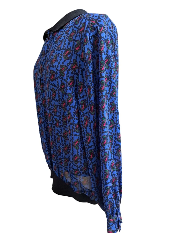 Blusa vintage años 70 80 Rhoda Lee mujer 24W cachemira popover academia cabaña Y2K Foto 3 de 4