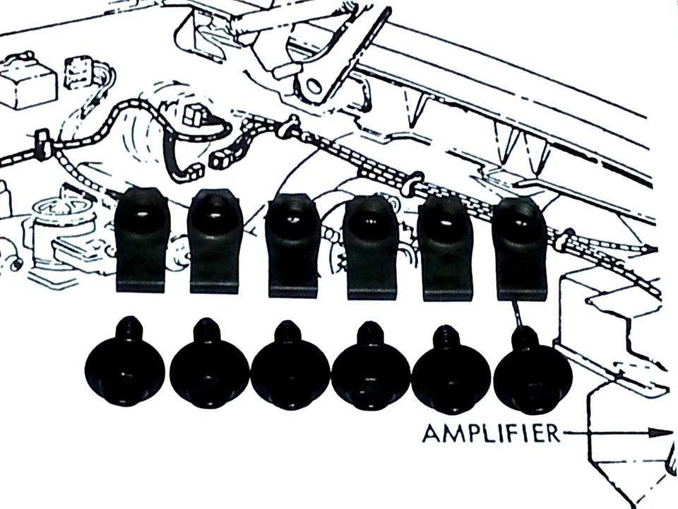 Impala Monte Carlo GS 442 Cutlass Biscayne Guardabarros Rueda Pozo Herrajes Pernos OB Foto 3 de 3