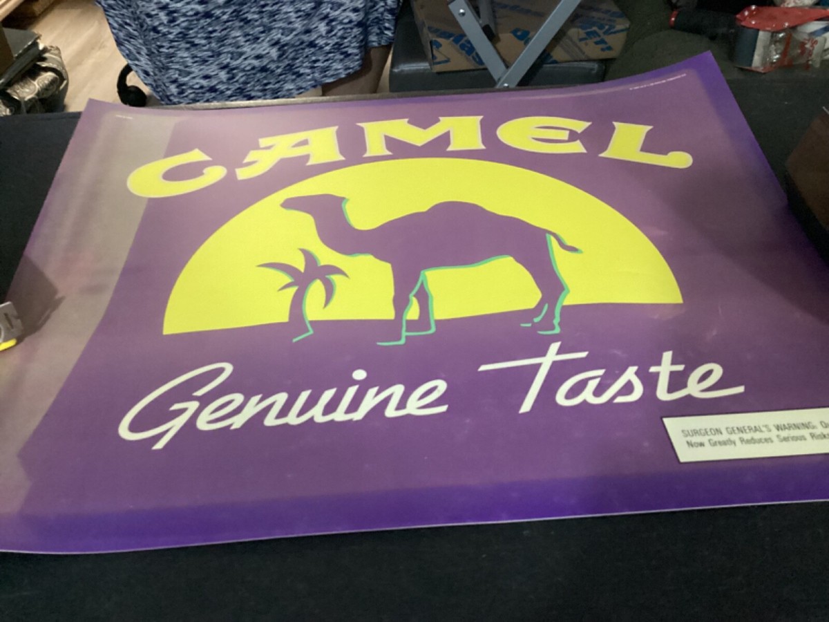 Sweet Camel 電飾看板 スゥィートキャメル非売品 ヴィンテージ超レア物 7-11 Store Cigarette Display Camel Genuine Taste 1994 Advertising
