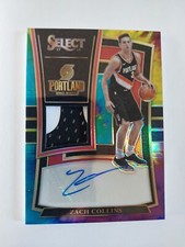 2017 Select Rookie Jersey Autograph Tie Dye Prizms Zach Collins 22/25! 2 Color!