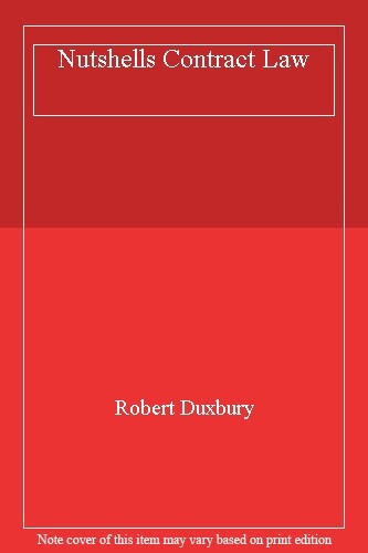 Nutshells Contract Law By Robert Duxbury