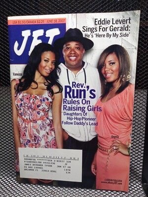 Reverend Run DMC Family Eddie Levert Black Interest Jet Magazine June 18, 2007